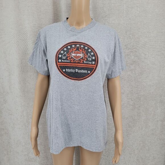 Harley Davidson Medium T-shirt Tee Unisex Jones Harley Davidson 2005 Razorbacks - Picture 1 of 9